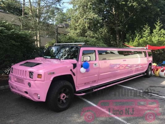 Pink Limousines for Birthday Party Celebrations